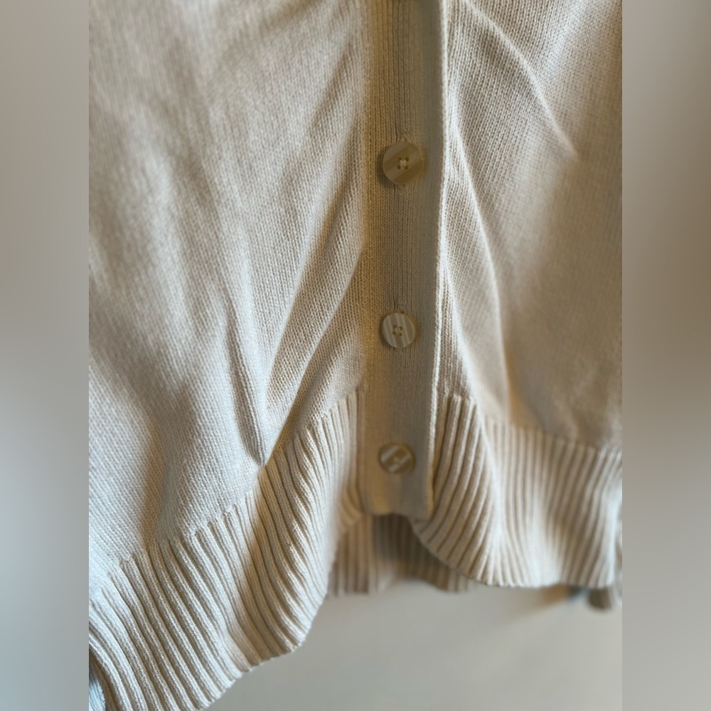 Muji Knit White Cardigan - Picture 4 of 9